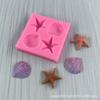 Molde de Chocolate de Concha Vieira Estrela do Mar Tema Oceano Bolo Fondant Molde de Silicone Molde de Bolo Pudim