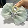 Super Fairy Mesh Bow Love Strass Grab Clip Back Head Disc Shark Clip Temperamento Feminino Grande Grab Clip Hairpin