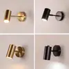 Luminária de Parede Nórdica Quarto Cabeceira Leitura Spot Simples Moderna Corredor Corredor Espelho Farol Varanda Moda Luminária Criativa