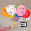 Balão com estampa de desenho animado infantil de látex para segurar na mão Loja escolar de jardim de infância para empurrar atividades de drenagem pequenos presentes