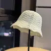 Nuevo Estilo Sombrero de Pescador de Punto Hueco Transpirable Sombrero de Verano para Mujer 2026 Sombrero de Protección Solar Que Hace que la Cara Parezca Más Pequeña Sombrero de Sol Casual