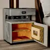 S% Armário de Cabeceira Inteligente para Casa Cofre Integrado Carregamento Sem Fio Multifuncional Cofre Armazenamento de Cabeceira do Quarto