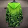 Cardigan con capucha y cremallera suelta para hombre, chaqueta de algodón, 3D digital, sin riesgos, nuevo, independiente de Temu, para hacer tú mismo con imágenes