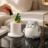 Linda piedra difusora de gatito para uso doméstico interior de larga duración, piedra aromática de cristal de alta calidad para aceites esenciales, decoración para dormitorio, habitación y sala de estar