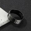 Fornecimento transfronteiriço de joias de aço inoxidável Fabricantes europeus e americanos de anéis de aço de titânio irregulares de 8 mm côncavos e convexos