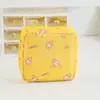 Bolsa de Armazenamento de Tecido Oxford para Absorventes, Portátil e Estilosa, Estojo de Absorventes para Estudantes, Porta-Moedas de Desenho Animado