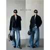 Chaqueta Corta de Lana de Doble Cara de Alta Gama 5% Cachemira 95% Lana con Cuello Chal y Mangas Anchas Abrigo de Lana Ropa de Abrigo para Mujer