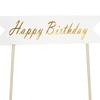 Estampado en Caliente Banner Colorido Decoración para Pastel Inserto Feliz Cumpleaños Feliz Cumpleaños Bandera Accesorios para Hornear