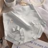 Algodón de fibra larga de Xinjiang Ropa interior de algodón de cintura alta para mujer 5A Antibacteriana Levanta glúteos Abdomen Sin costuras Entrepierna de seda de morera de triple capa