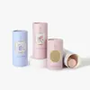 Contenedor de Papel Universal para Abrir Ventana con Conveniente Visor Interior, Caja de Empaque Cilíndrica para Exhibición Creativa de Cosméticos y Perfumes, Caja Tubo de Papel
