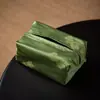 Caixa de lenços retrô estilo chinês, caixa de lenços de luxo leve, capa de tecido estilo Zen para mesa de centro, bolsa de lenços doméstica para sala de estar