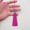 8cm borla de seda de hielo cloisonné borla colgantes accesorios funda de teléfono móvil marcapáginas colgante oreja diy accesorios fabricantes al por mayor