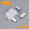 Bisagras de acero inoxidable con tapa de cristal superior e inferior, pinza de cristal sin marco para vitrina de armario, bisagra de pivote de puerta pop-up automática