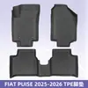 Adecuado para FIAT PUISE 2025-2026 Alfombrillas de coche 3D para todo tipo de clima de TPE y alfombrilla de maletero