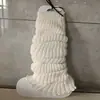 Calentadores de Pierna Calcetines de Punto para Mujer, Otoño e Invierno Calcetines Gruesos Cálidos de Lana Slouch, Estilo Y2K, Calcetines Adelgazantes Largos de Tubo hasta la Pantorrilla