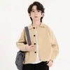 Jaqueta Masculina 2026 Novo Estilo Outono Jaqueta da Moda para Crianças de Média e Mais Velhas Design Infantil Lapela Top Tendência