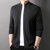 Cárdigan de jacquard 100% grueso Hengyuanxiang para hombre, otoño e invierno 2024, nuevo suéter de moda exterior para hombre.