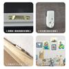 Caja de medidor material ABS aleación de aluminio clavo sin rastro colgar en la pared trapezoidal clavo de pared ranura para tarjeta dura ranura para tarjeta doble colgar foto