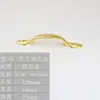Venda Direta Transfronteiriça Estilo Simples Francês Dourado Brilhante Prata Brilhante Puxador de Porta de Armário Gaveta Puxador de Porta de Móveis de Armário