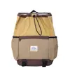 Mochila Coreana de Cor Contrastante para Meninos e Meninas, Bolsa Escolar Primária de Grande Capacidade, Mochila Infantil Nova com Cordão
