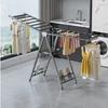 Tendedero plegable simple para uso doméstico, tendedero para dormitorio o balcón, tendedero para interiores, barra simple para colgar edredones