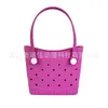 Bolsa Feminina Eva Perfurada Mais Vendida, Bolsa de Mão Coreana de Nicho, Bolsa de Praia Simples e Estilosa, Necessaire, Bolsa Transversal