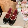 Zapatos Mary Jane de Verano Estilo Nuevo con Remaches, Plisados Estilo Ballet, Puntera Redonda, Tacón Bajo con Lazo y Correa Baja