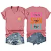 Barco olas rayos del sol Amazon eBay sitio independiente camiseta de mujer de manga corta con cuello en V, moderna y elegante