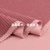 Tejido de Punto Grueso de Lana con Agujero 300g Poliéster Tejido Elástico de Canalé Camisa Base de Otoño e Invierno Chaqueta Tejido de Punto