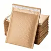 Saco plástico bolha de papel kraft, saco para embalagem de courier autoadesivo à prova de choque em tira longa, fabricante de saco envelope de papel kraft amarelo