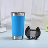 Em estoque transfronteiriço copo de cerveja de 20oz camada dupla a vácuo com abridor de garrafa copo de carro portátil para exterior montado em carro copo térmico isolado