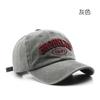 Sombrero para hombre personalizado lavado viejo letra bordada gorra con visera protección solar sombra solar gorra de béisbol para pareja sombrero de ala grande para mujer