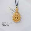 Calabaza de las Cuatro Bellezas de la Vida Chapada en Oro con Incrustaciones de Diamantes Filigrana de Imitación Oro Incrustada Colgante Giratorio de Fortuna y Prosperidad Accesorio para el Cabello Fabricante Gama Alta