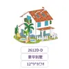 Quebra-Cabeça Estéreo 3D Brinquedo Educativo Montagem Cenário Casa Interativo Pai-Filho Feito à Mão DIY Montagem de Cena