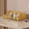 Caja de Almacenamiento de Cosméticos de Escritorio, Estante de Almacenamiento en Capas para Encimera, Estante para Labiales de Tocador, Estante de Almacenamiento para Productos de Cuidado de la Piel sobre Mesa