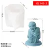 Adorno de Fantasma de Halloween Transfronterizo Molde para Velas DIY Fiesta de Fantasmas Velas Aromáticas Peculiares Molde de Silicona