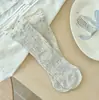 Calcetines de Algodón Texturizados con Lazo Dulce para Primavera y Verano con Bordes Enrollados, Calcetines Lisos Florales sin Costuras, Calcetines Holgados Finos Transpirables Suaves