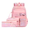 Set de mochila para estudiante de primaria transfronterizo, con gran capacidad, un diseño dulce y lindo, y un estilo adecuado para estudiantes de secundaria; disponible en Amazon como una mochila