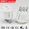 Interruptor Redondo Blanco de 3 Pines y 2 Velocidades en Forma de Barco Kcd1 Interruptor Basculante Blanco Abertura 20mm Interruptor Redondo