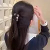 Pinza para el pelo semi-recogido para mujer, estilo suave hasta los hombros, pinza pequeña para el pelo con un look sofisticado, elegante accesorio para el pelo