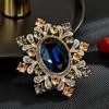Design Sense Palace Style Broche Retro Flor High-end Mulheres Requintado Nicho de Luxo Cool Suit Shirt Acessórios