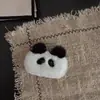 Grampo de Cabelo Fofo de Urso e Coelho de Desenho Animado Pelúcia Franja Clipe Lateral Acessório de Cabelo Coração Feminino Outono e Inverno Grampo de Cabelo