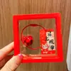 Llavero Colgante Año del Caballo con Texto, Decoración de Empaque "Hazte Rico al Instante", Adorno de Regalo de Año Nuevo, Colgante de Caballo Pequeño