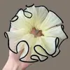 Laço de Cabelo de Renda Doce, Scrunchie de Luxo Estilo Coreano, Laço de Cabelo Extra-Grande para Coque, Corda de Cabelo para Rabo de Cavalo, Acessório de Cabelo