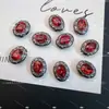 Caixa Mágica Oval Cravejada de Diamantes Anel Rosto de Ovo de Pombo com Oito Furos Zircônio Pulseira de Miçangas DIY Colar Contas Espaçadoras Acessórios Olho de Gato