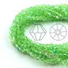 Cuentas de Vidrio de Cristal 2/3/4/6/8mm Cuentas Rombo Puntiagudas Galvanizadas Personalizadas Accesorios para Joyería DIY Cuentas Sueltas