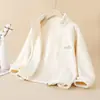 Chaqueta de Terciopelo Ollie para Niños Otoño e Invierno Niños Medianos-Grandes Terciopelo Doble Cara Cortavientos Cálido Sudadera Cardigan para Niños Top para Niñas