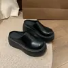 Zapatillas Gruesas Antideslizantes de Moda para Mujer, Estilo Celebridad de Internet Super Caliente, para Verano, Uso en Exteriores, Mocasines Versátiles Cerrados Nuevos 2026