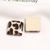Corea del Sur Temperamento Joker Acrílico Estampado Leopardo Parche Cuadrado DIY Tocado Horquilla Accesorios Material para Carcasa de Teléfono Móvil