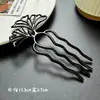 Horquilla China en Forma de U Súper de Hada, Nueva Horquilla Doble de Perlas en Forma de U Estilo Chino, Accesorio para el Cabello Hanfu Estilo Antiguo, Horquilla Simple y de Alta Gama para Mujeres